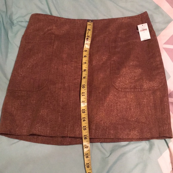 NEW Gold GAP Mini Skirt Size 4 - Picture 6 of 9